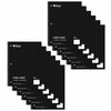 C-Line Products One-Subject Notebook, 70 Page, Wide Ruled, Black, 12PK 22041